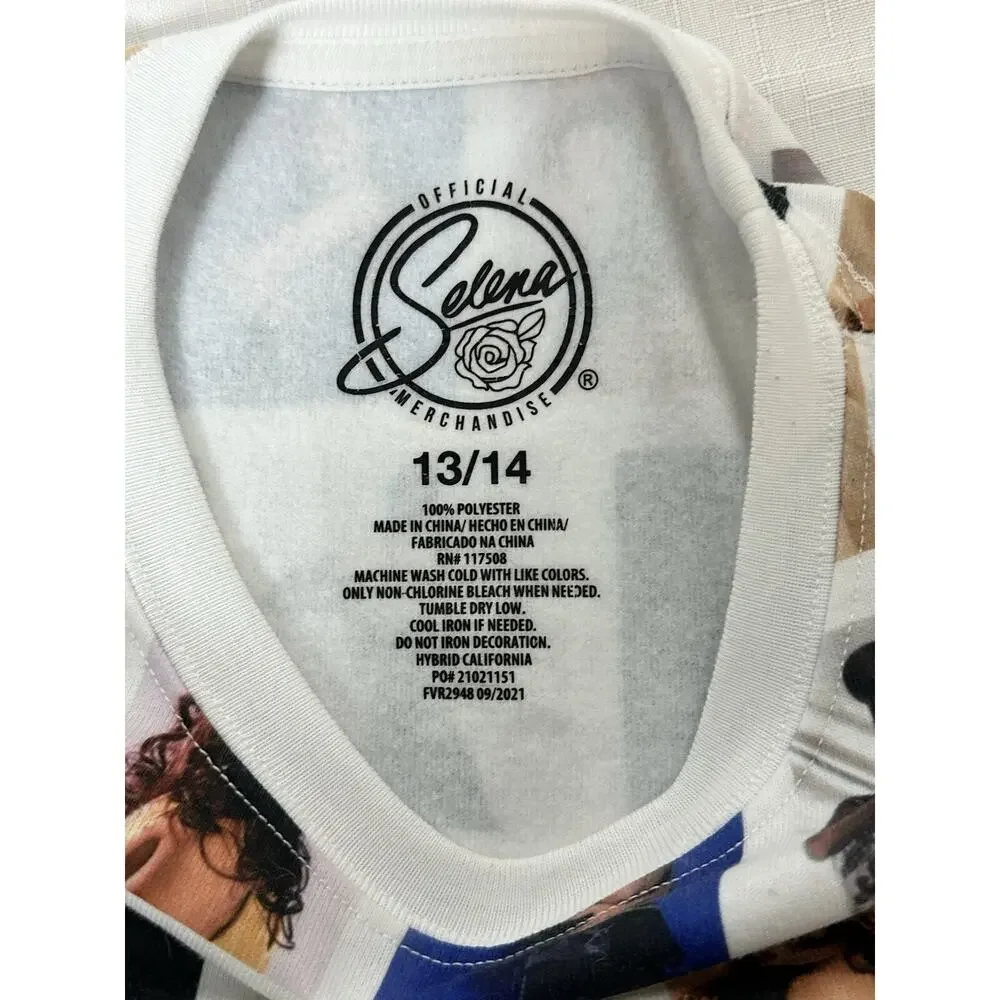 Selena print all over crewneck sweater Limited edition Size 13/14 Latin Pop - Picture 4 of 4